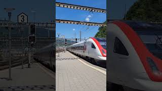 SBB ICN (RABDe 500) verlässt den Bahnhof Olten, Kanton Solothurn, Schweiz 2023 / #shorts