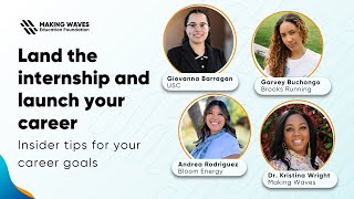 Insider tips to land the internship and launch your career
