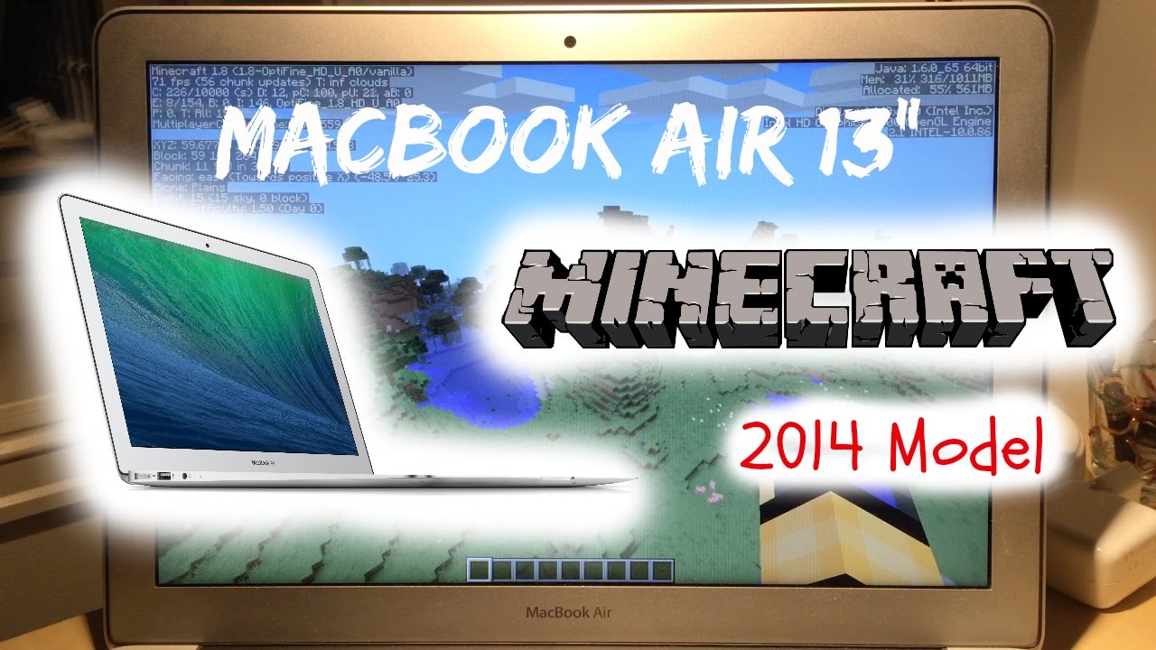MacBook Air 13" 2014 Minecraft Gaming Test - YouTube