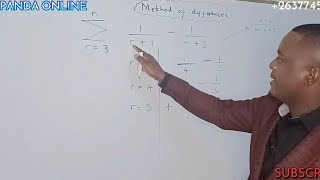 METHOD OF DIFFERENCES