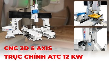 Máy CNC 5 Trục Tải Nặng Thay Dao Tự Động MASTER ATC1+TC2