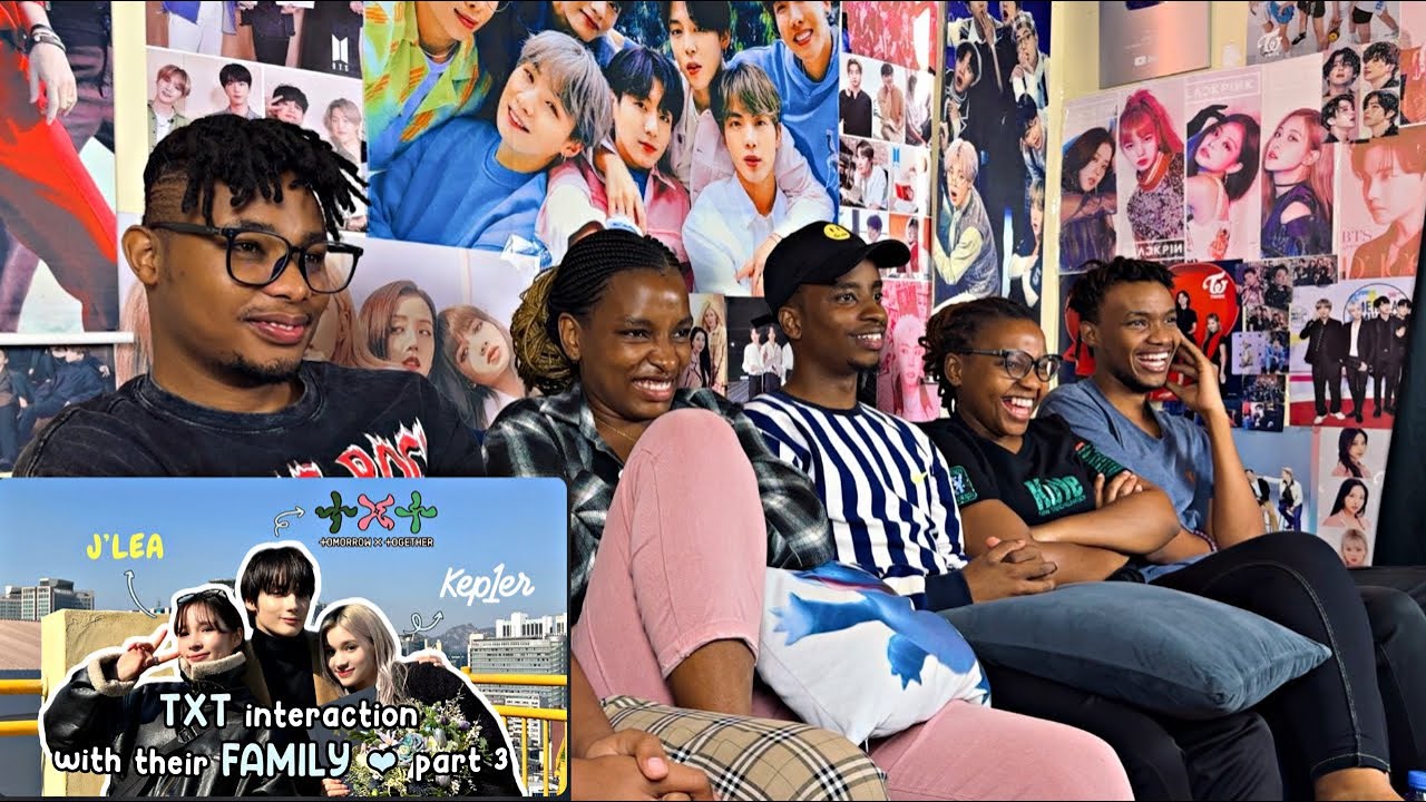 TXT interaction with their own family and with each others families pt.3 (REACTION)