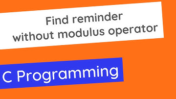 Find reminder without using modulus operator || C Programming || #BICTE #shorts