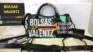 BALENCIAGA GRAFFITI CLASSIC CITY S MINI handbag Review