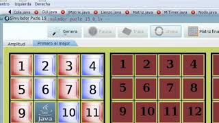 Ejemplo de Puzzle 15 en JAVA