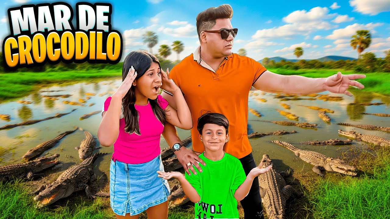 A AVENTURA MAIS PERIGOSA DE TODAS! Muitos crocodilos ao nosso redor! 😳🔥