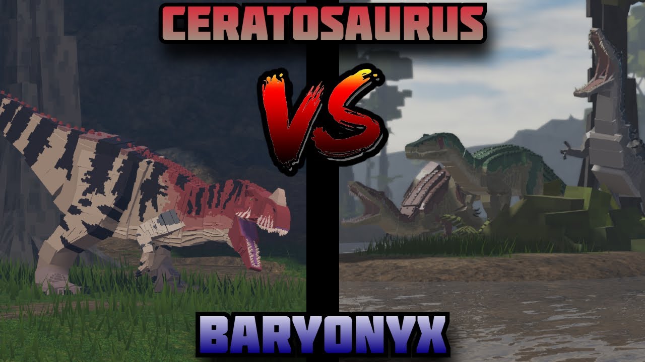 Ceratosaurus Vs Baryonyx Cinematic // Jurassic Blocky