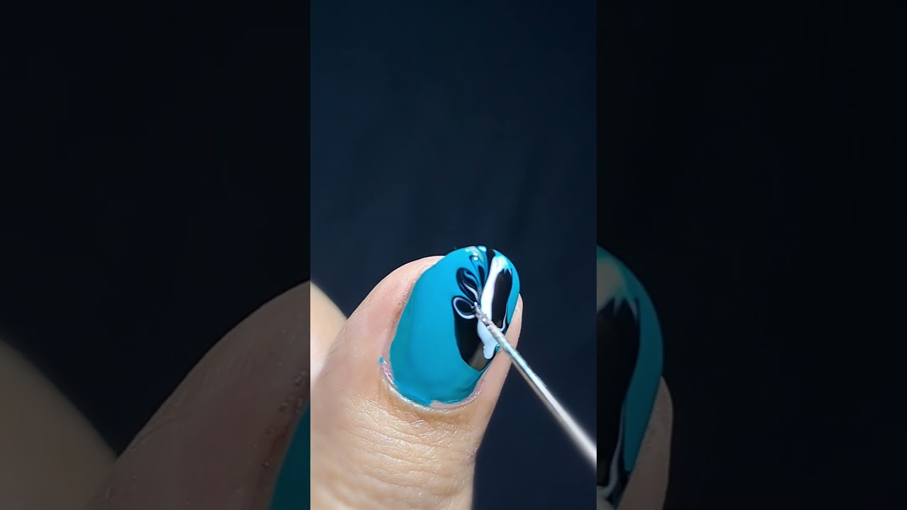 eye catchy nail art tutorial easy design!!wow😘 