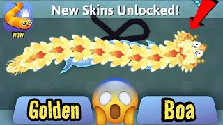 Snake. Io 🐍 GOLDEN BOA Skin Unlocked! Epic SnakeIo Gameplay screenshot 3