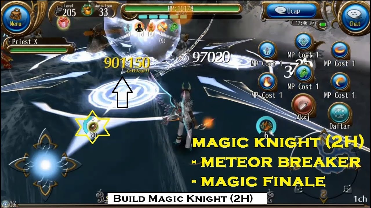 Toram Online l Build Magic Knight 2H Lv. 205 (Finale Meteor)