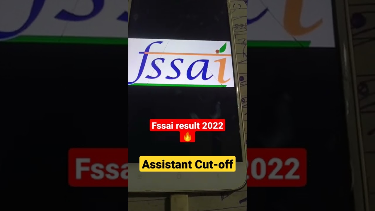 🔥fssai result 2022 | Fssai assistant cut off | fssai result update | fssai assistant result 🔥
