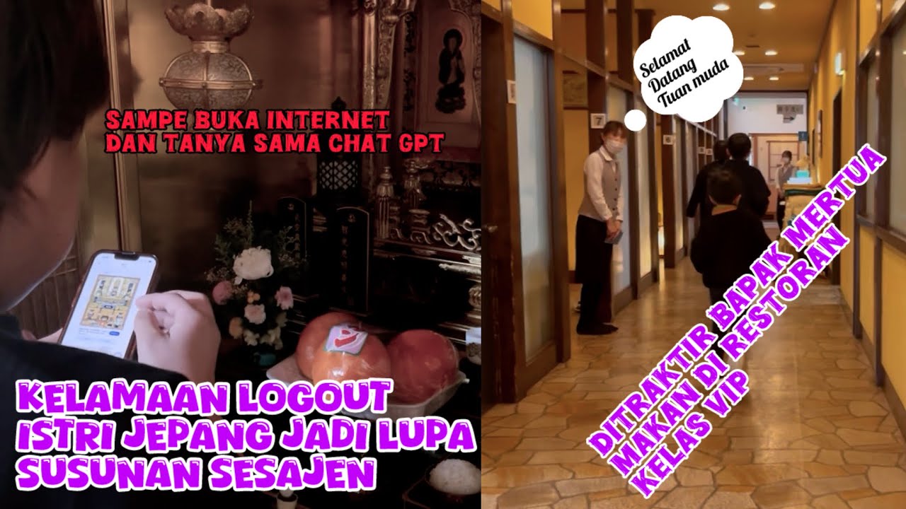 Adat istiadat di Jepang 🇯🇵 tamu datang dari luar kota untuk berdoa ke rumah