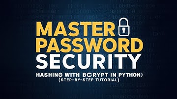 Master Password Security: Hashing with Bcrypt in Python (Step-by-Step Tutorial)
