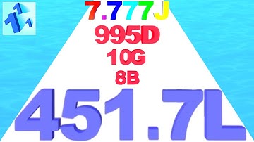 NUMBER MERGE RUN - Number Master 3D Level Up Reach 451.7L (Infinity Numbers Run Shooting)