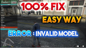 How to Fix Invalid model error in gta 5 || ERROR: Invalid model gta 5 ||  100% working ||