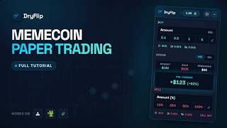 How to Paper Trade Memecoins Safely with DryFlip (Full Tutorial) screenshot 4