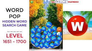 Word Pop - Hidden Word Search Game Level 1651 - 1700 Walkthrough | SkillGameWalkthrough screenshot 4