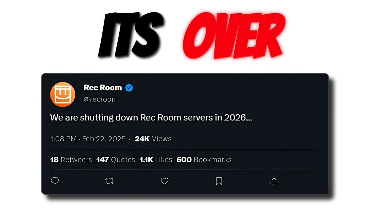 2025 Will Be Rec Room's Final Year...