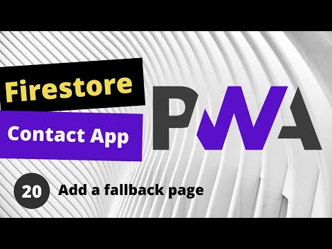 PWA Progressive Web App tutorial #20 Add a fallback page