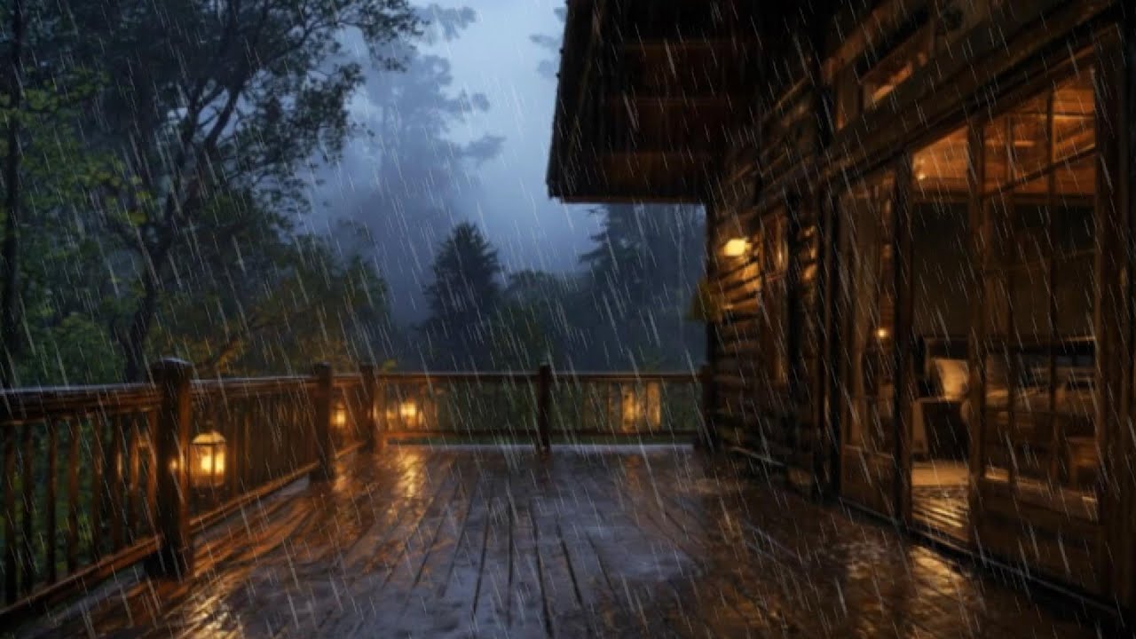 Realistic Forest Rain at Night | Deep Sleep Ambience and Natural Rain Sounds