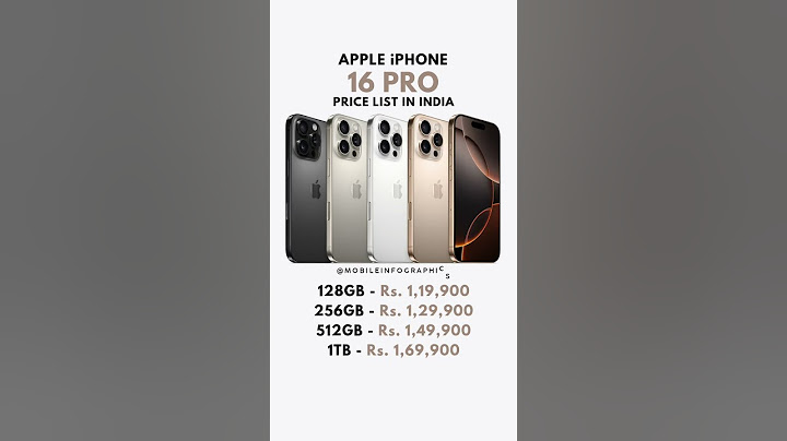 Apple iPhone 16 Pro Price List in India 🇮🇳