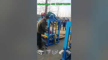 small priced manual electrical concrete block layer, cement holes brick laying machine QT40-2