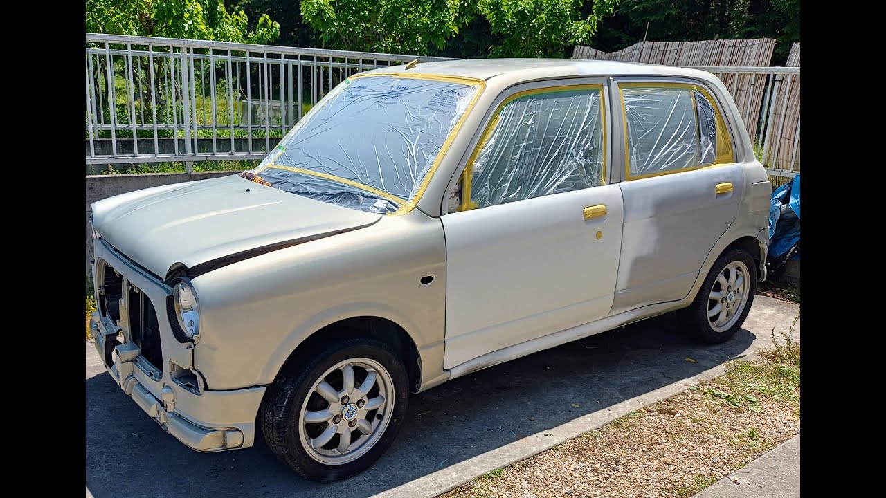 1.5万円で全塗装　事故車、6万円のミラジーノを復活させたいその2