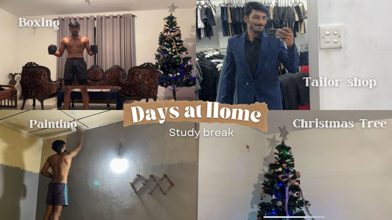 ගෙදර ආවට නිදහසක් නෑ 😅| ගෙදරම  paint කරා🖌️ |  Venue hunting 🏦 