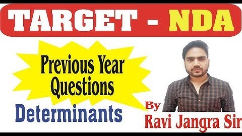 7:00 PM_Maths For NDA/Short Tricks/Determinants  Class 10 By Ravi Jangra Sir
