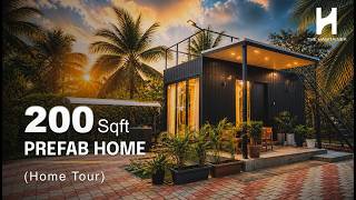 200 Sq Ft Prefab Tiny Home Tour | Modular Cabin | Airbnb &amp; Glamping Ready | The Habitainer