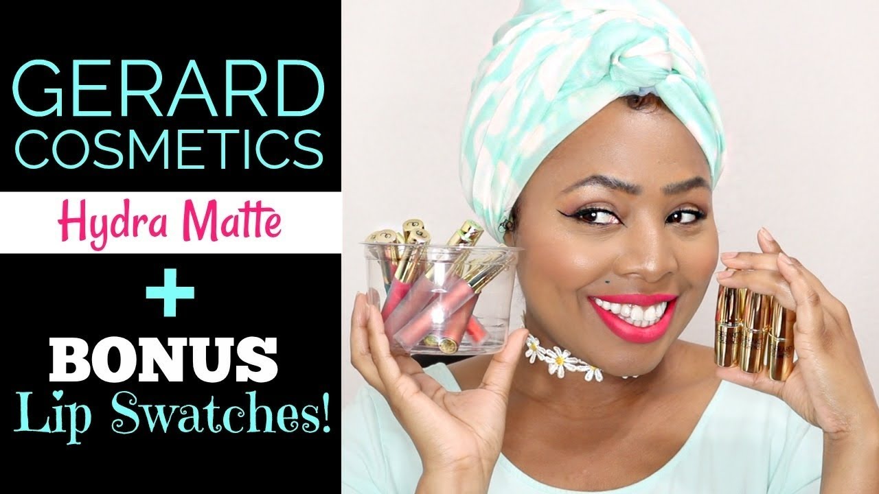 Gerard Cosmetics Hydra Mattes: LIP SWATCHES! (TOP 3 Pick)  WOC