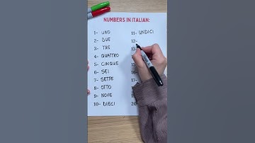 Learn Italian 🇮🇹 - Numbers 📚