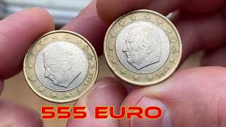 1 euro Belgium Coins Circulation 1999 - 2020