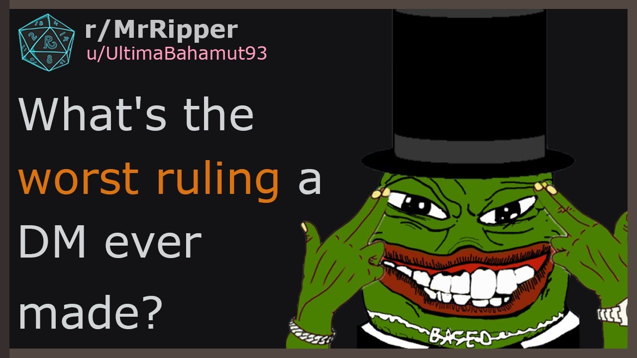 D&D Players, What's the worst ruling a DM ever made? #1