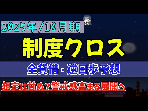 【制度クロス】［優待クロス］ 10月 逆日歩予想！逆日歩4日で警戒感は強い！逆日歩取りか制度か1日か あらゆる選択肢がある！