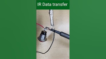 IR serial data transfer, simple electronics project