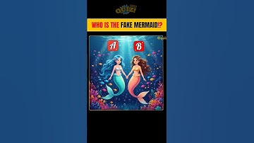 Guess करो असली जलपरी कौन है? 🤯 #quiz #riddles #shorts #cartoon