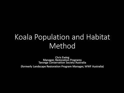 AfN Koala Population and Habitat Condition Method webinar recording