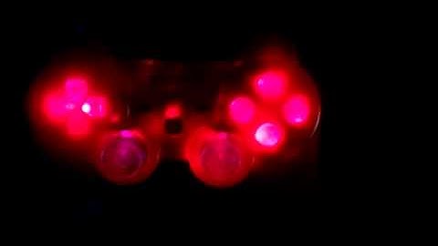 Gold Dualshock 3 with Rainbow leds