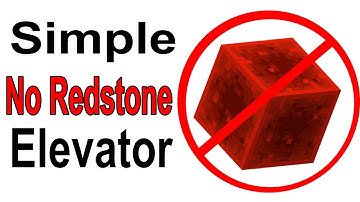 Super Simple Minecraft Elevator -  No Redstone