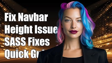 Fixing Bootstrap 4 Navbar Height: Missing SASS Variable Solution