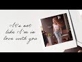 Lauren weintraub  not like im in love with you official lyric