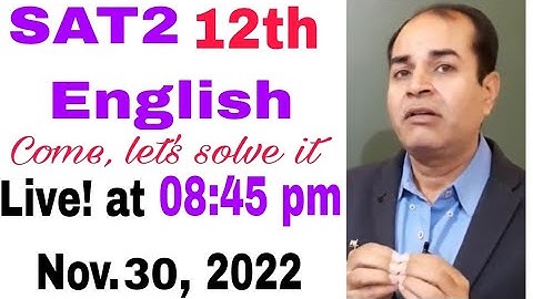 SAT2 12th English Solutions 2022 Hbse answer key by vijay kumar