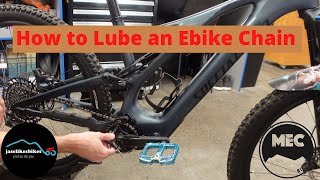 How to Lubricate / oil an EBike Chain