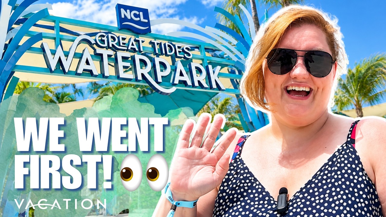 We Tried Great Tides Waterpark Before Everyone Else! | NCL Great Stirrup Cay