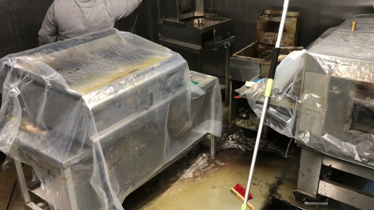 Commercial restaurant deep cleaning (HELLS KITCHEN) YouTube