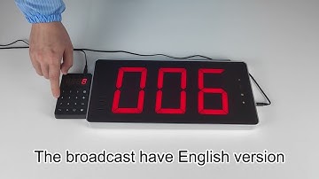 How to set called number cycle display time for the queue calling system (JT-1053Q)