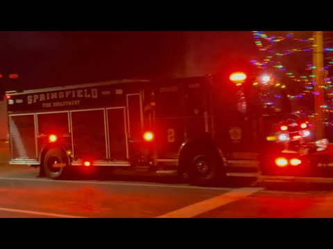 Springfield Fire Department Engine 2 responding to Plainfield for ...