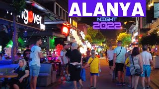 Alanya Night Walking Tour 2022 Alanya Antalya Turkey Holiday Turkey Travel 4K Video