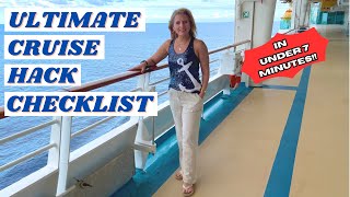 The Ultimate PreCruise Checklist  in UNDER 7 Minutes!